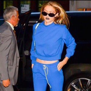 Royal blue sweatsuit (Top)